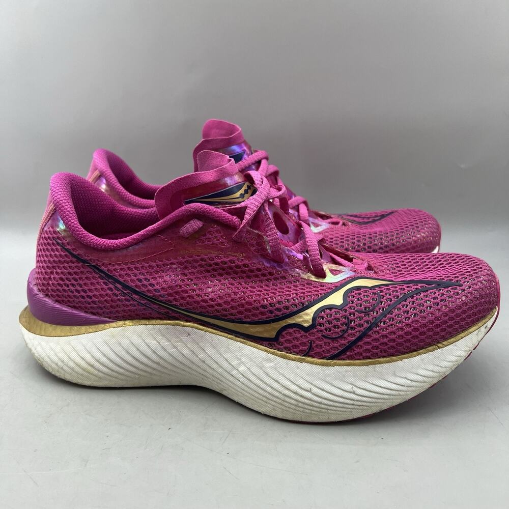 Saucony Endorphin Pro 3 Running Shoes Men Size 10.5 Pink Mesh Comfort Sneakers
